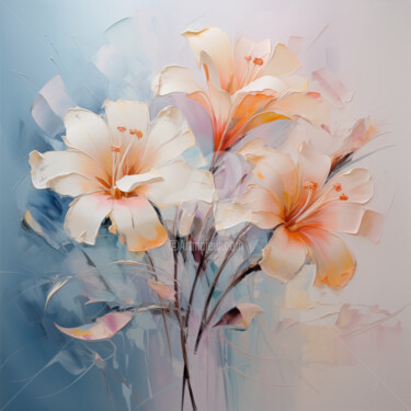 Arts numériques intitulée "Flowers28" par P. Lee, Œuvre d'art originale, Peinture numérique