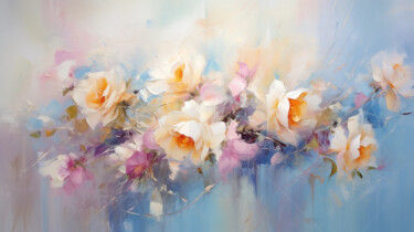 Digital Arts titled "Flowers40" by P. Lee, Original Artwork, Digital Painting