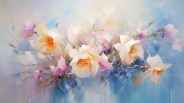 Arts numériques intitulée "Flowers44" par P. Lee, Œuvre d'art originale, Peinture numérique