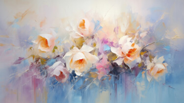 Digital Arts titled "Flowers46" by P. Lee, Original Artwork, Digital Painting
