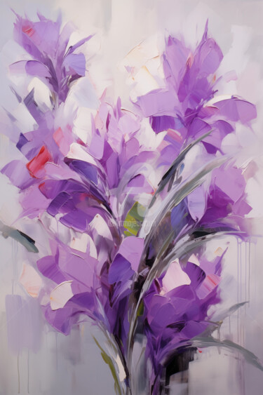 Digital Arts titled "Flowers71" by P. Lee, Original Artwork, Digital Painting