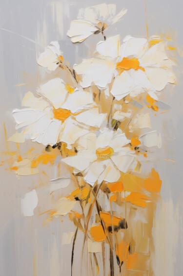 Digitale Kunst mit dem Titel "Flowers87" von P. Lee, Original-Kunstwerk, Digitale Malerei