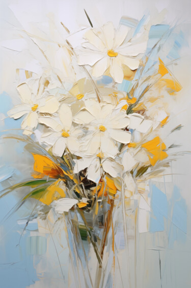 Digitale Kunst mit dem Titel "Flowers88" von P. Lee, Original-Kunstwerk, Digitale Malerei