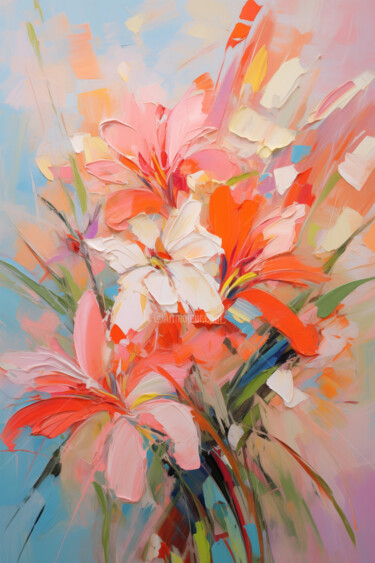 Цифровое искусство под названием "Flowers101" - P. Lee, Подлинное произведение искусства, Цифровая живопись