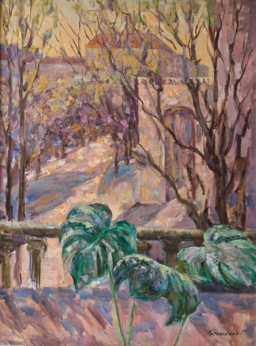 Pintura intitulada "Весна на Михайловск…" por Paula Lytovchenko, Obras de arte originais, Óleo