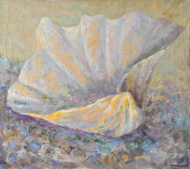 Ζωγραφική με τίτλο "Seashell" από Paula Lytovchenko, Αυθεντικά έργα τέχνης, Λάδι