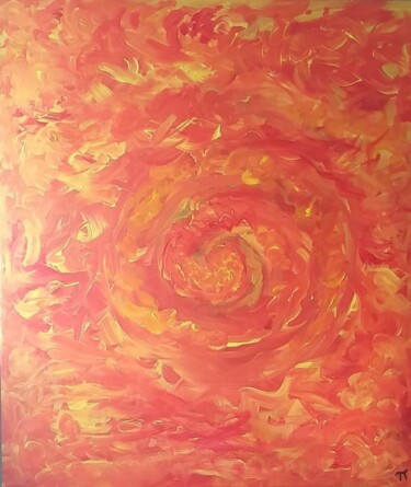 Peinture intitulée "Soul Fire // Fogo d…" par P Pi, Œuvre d'art originale, Acrylique Monté sur Châssis en bois