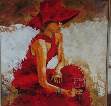 Painting titled "La pause" by Pierre Tremauville, Original Artwork, Oil