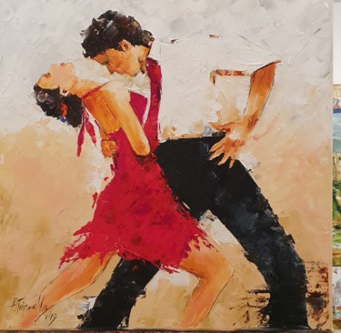 Painting titled "Tango" by Pierre Tremauville, Original Artwork, Oil
