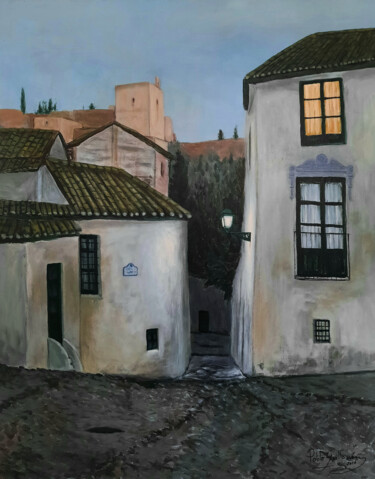 Картина под названием "Tour de bougie à l'…" - Pablo Guillamon, Подлинное произведение искусства, Акрил