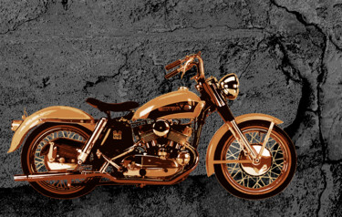 Fotografía titulada "Harley Davidson-KHK…" por Pablo Guillamon, Obra de arte original, Fotografía digital