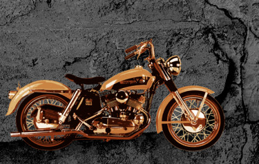 Photography titled "Harley Davidson-KHK…" by Pablo Guillamon, Original Artwork, Digital Photography