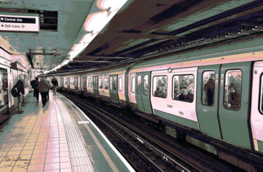 Photography titled "Central Line-London" by Pablo Guillamon, Original Artwork, Digital Photography