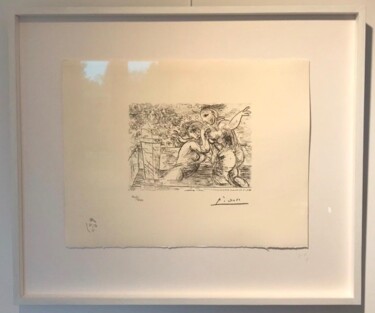 Obrazy i ryciny zatytułowany „Suite Vollard plate…” autorstwa Pablo Picasso, Oryginalna praca, Litografia