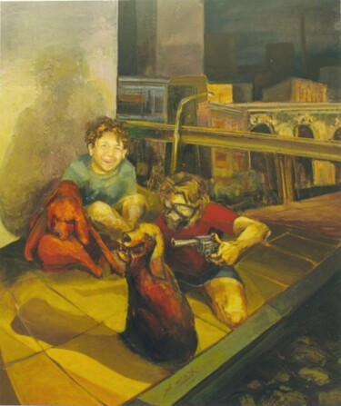 Pintura titulada "Te regalo una infan…" por Pablo Scioti, Obra de arte original
