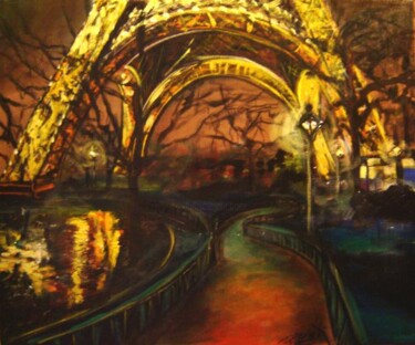 Pintura titulada "Torre de Paris" por Pablo Scioti, Obra de arte original