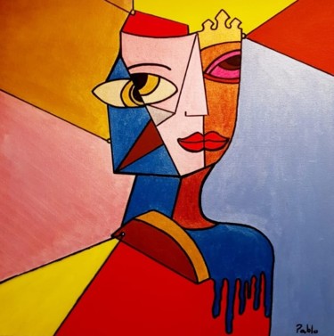 Painting titled "Expressions" by Pablo T, Original Artwork, Acrylic