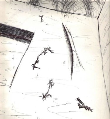 Drawing titled "study for "metamorp…" by Pablo J García, Original Artwork