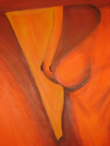 Pintura titulada "Figura mujer fondo…" por Pablo Setti-Oleos, Obra de arte original