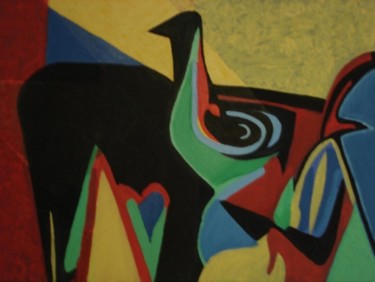 Pintura titulada "Pajaro" por Pablo Setti-Oleos, Obra de arte original