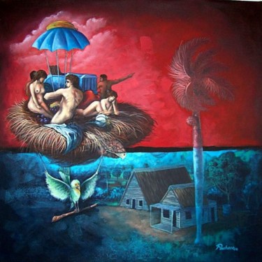 Pintura intitulada "Cambiando de ambien…" por Jose De Jesus Pacheco Cruz, Obras de arte originais