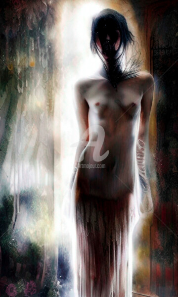 Digital Arts titled "Mujer 56" by Paco Fuente, Original Artwork, Photo Montage