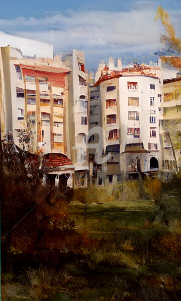 Arts numériques intitulée "Burgos - Avenida de…" par Paco Fuente, Œuvre d'art originale, Photo montage