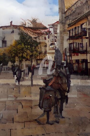 Arte digitale intitolato "Burgos - Tetín y Da…" da Paco Fuente, Opera d'arte originale, Fotomontaggio