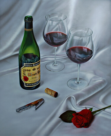 Painting titled "Momentos de celebra…" by Paco Yuste, Original Artwork, Oil