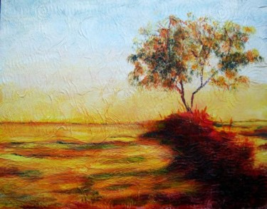 Pintura intitulada "luces en la tarde -…" por Pacodecaceres, Obras de arte originais