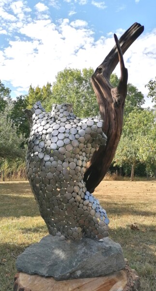 Skulptur mit dem Titel "50 years" von Pacom, Original-Kunstwerk, Metalle