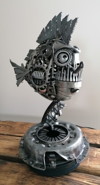 Scultura intitolato "Gloops" da Pacom, Opera d'arte originale, Metalli