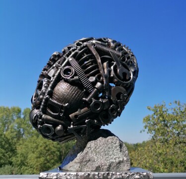 Sculpture titled "France 2023" by Pacom, Original Artwork, Metals