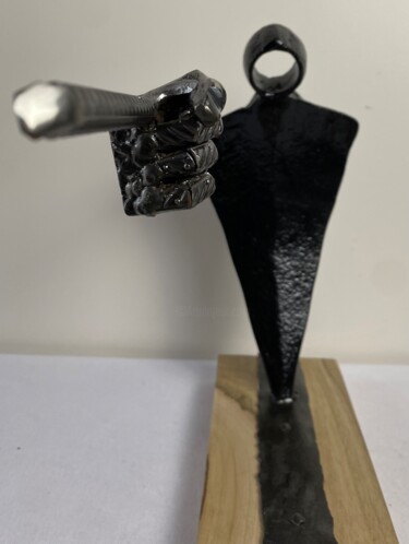 Skulptur mit dem Titel "Toi" von Pacom, Original-Kunstwerk, Metalle