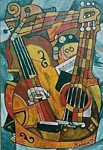 Pintura titulada "MUSICA" por Paco Melendez, Obra de arte original