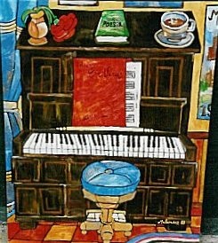 Pintura titulada "PIANO" por Paco Melendez, Obra de arte original