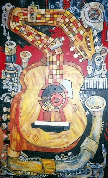Pintura titulada "MUSICA" por Paco Melendez, Obra de arte original