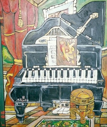 Pintura titulada "PIANO" por Paco Melendez, Obra de arte original