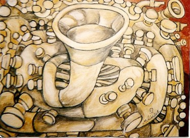 Pintura titulada "Trombooooooom" por Paco Melendez, Obra de arte original