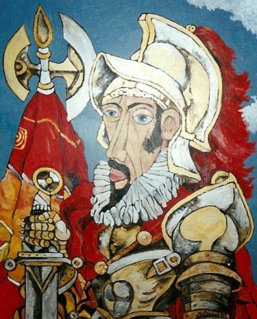 Pintura titulada "CONQUISTADOR 1" por Paco Melendez, Obra de arte original