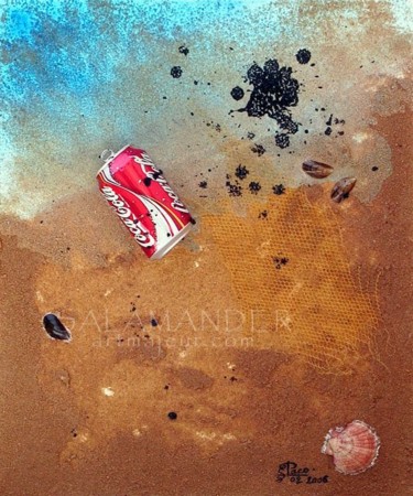 Peinture intitulée "POLLUTION" par Paco Salamander, Œuvre d'art originale, Acrylique