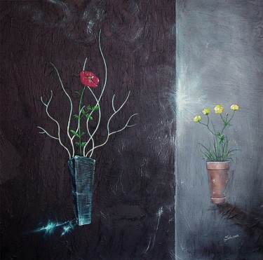 Peinture intitulée "Prostré" par Paco Salamander, Œuvre d'art originale, Acrylique