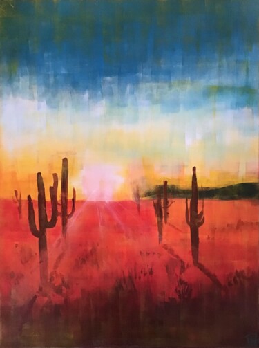 Painting titled "Arizona" by Pacotille, Original Artwork, Acrylic