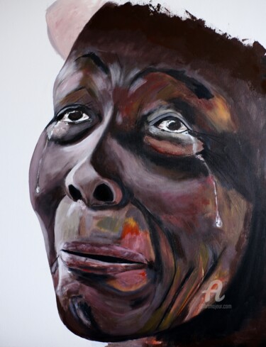 Pintura intitulada "Black Lives Matter…" por Paddy, Obras de arte originais, Acrílico