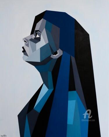 Peinture intitulée "Femme Mosaique" par Paddy, Œuvre d'art originale, Acrylique Monté sur Châssis en bois
