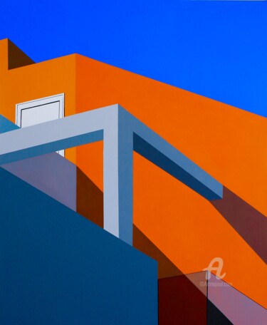 Sous un soleil de plomb Peinture intitulée "Sous un soleil de p…" par Paddy, Œuvre d'art originale, Acrylique Monté sur Châssis en bois