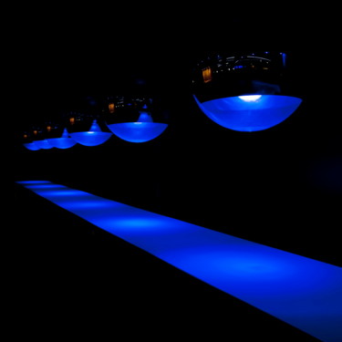Fotografia intitulada "Blue Lights.jpg" por Stelios Paphitis, Obras de arte originais