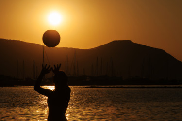 摄影 标题为“Sunset with sun” 由Stelios Paphitis, 原创艺术品
