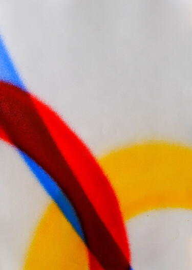 Картина под названием "Lignes de Piafs 202…" - Paf Le Piaf, Подлинное произведение искусства, Рисунок распылителем краски