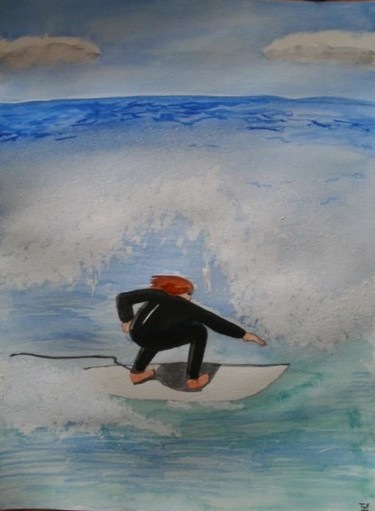 Painting titled "Surf" by Tof, Original Artwork